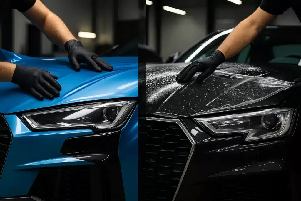 Comparaison entre covering et PPF automobile
