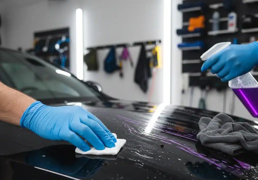 Décontamination et clay bar sur carrosserie