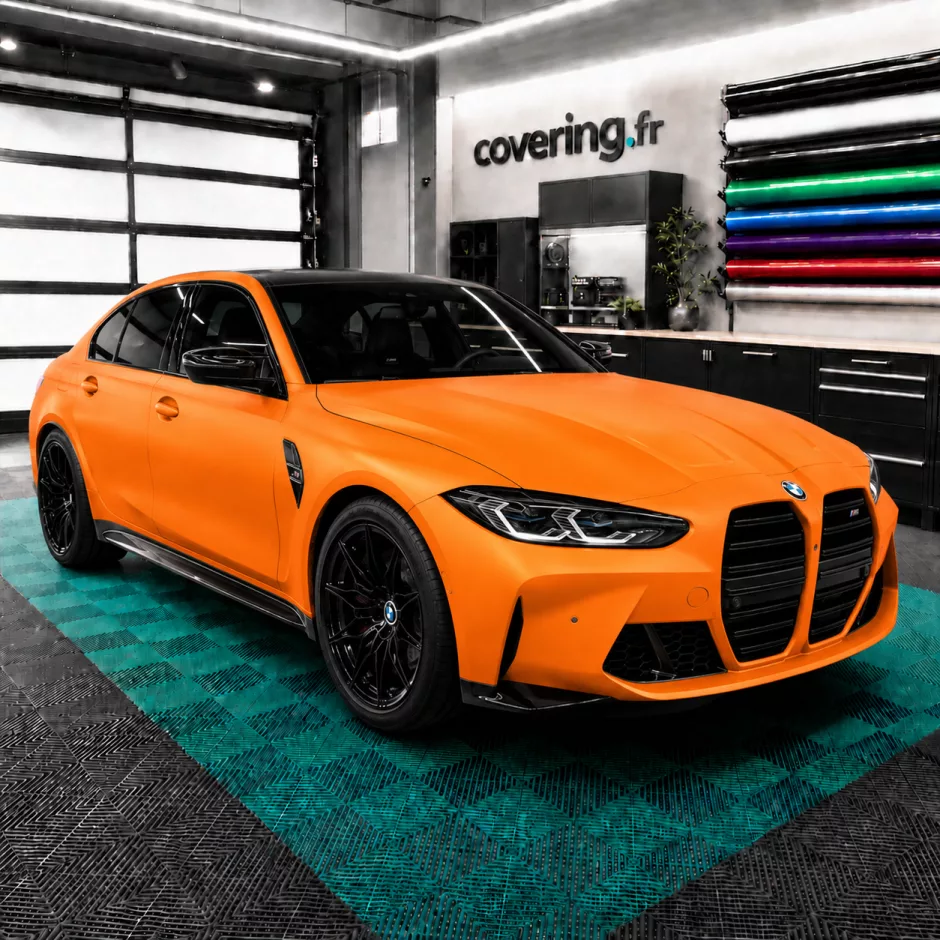 bmw-m3-avant-avery-ap2240001 Film covering orange mat - Avery AP2240001