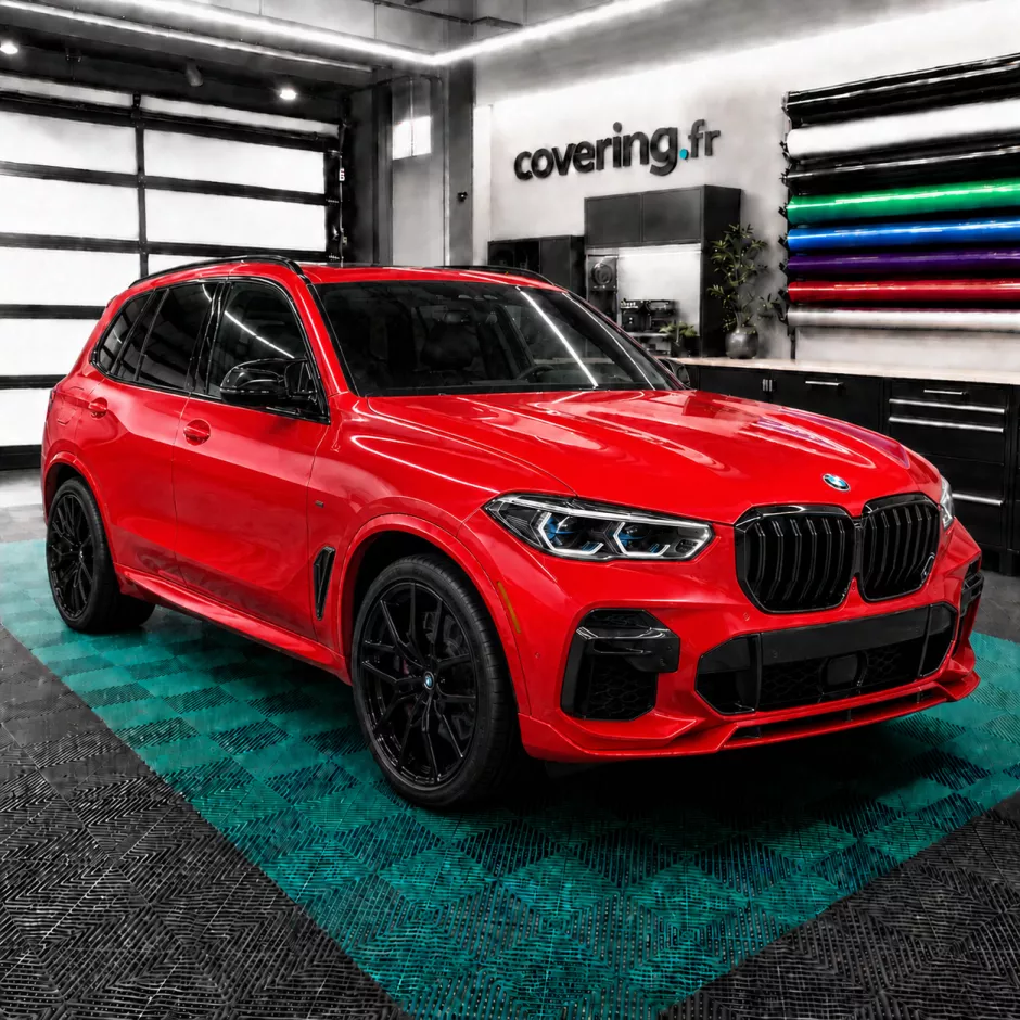 bmw-x5-avant-3m-g13 Film covering rouge brillant - 3M G13