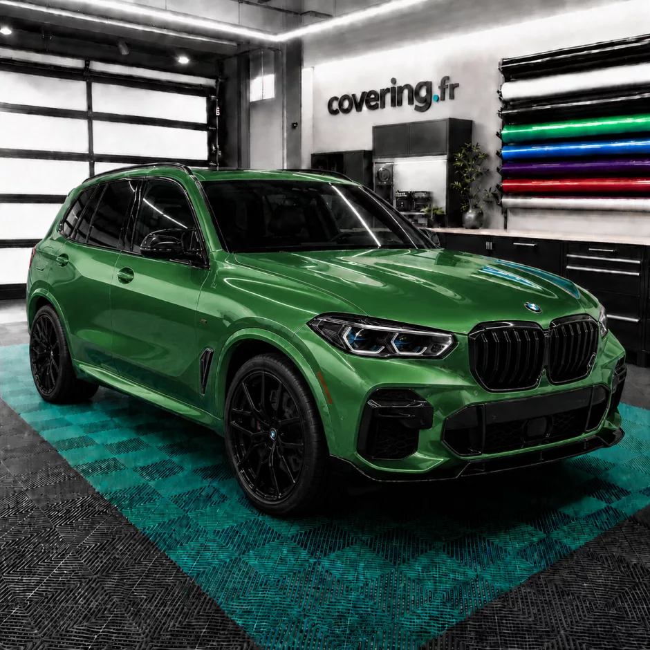 bmw-x5-avant-arlon-426 Film covering gloss sierra green metallic - Arlon 426
