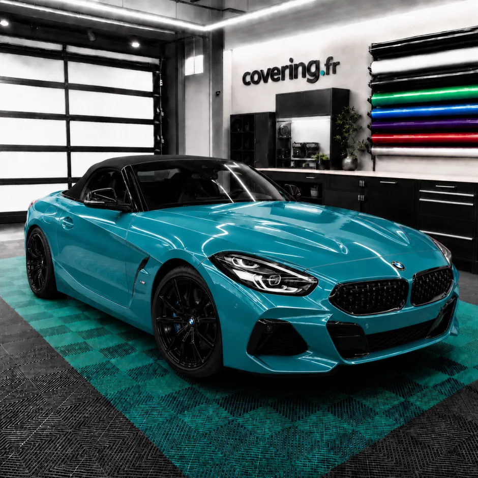bmw-z4-avant-avery-cb1660001 Film covering bleu aqua brillant - Avery CB1660001