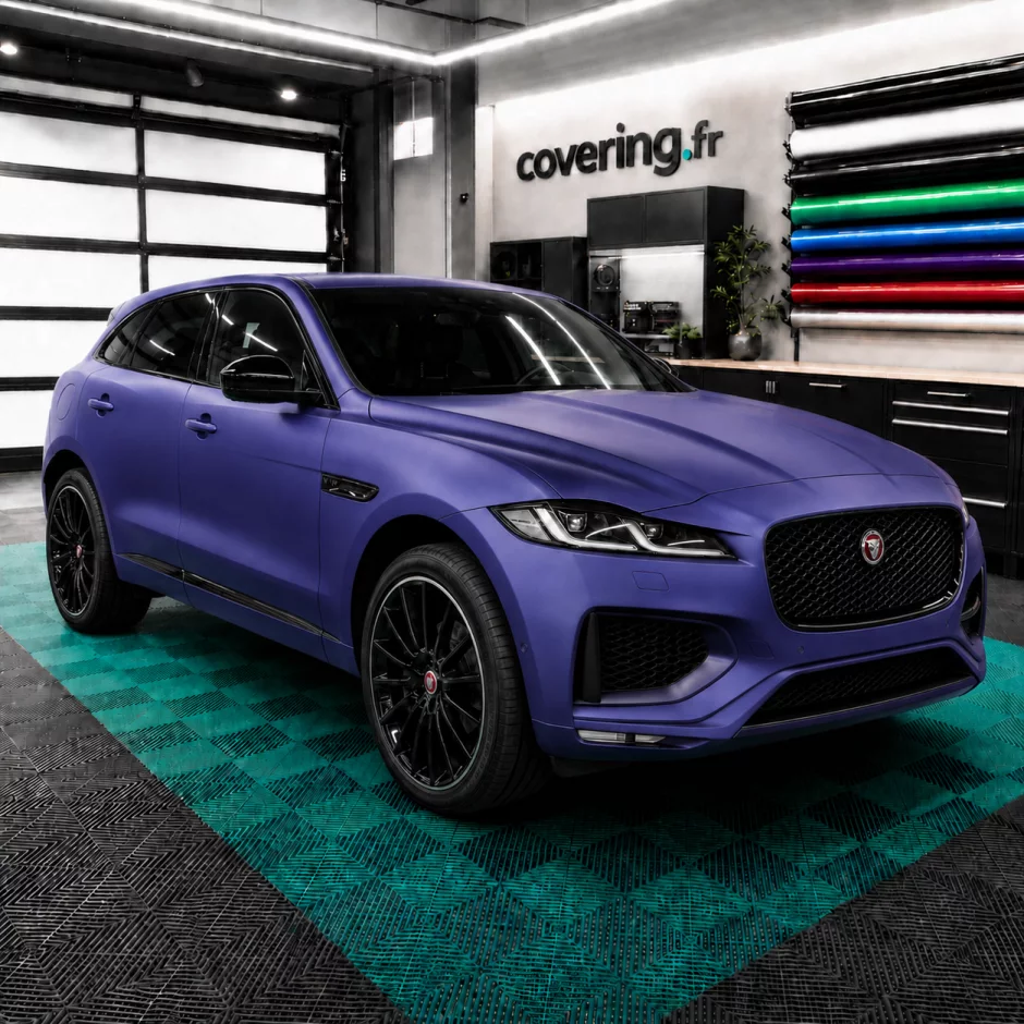 jaguar-f-pace-avant-avery-la8390001 Film covering bleu nuit métallisé mat - Avery LA8390001