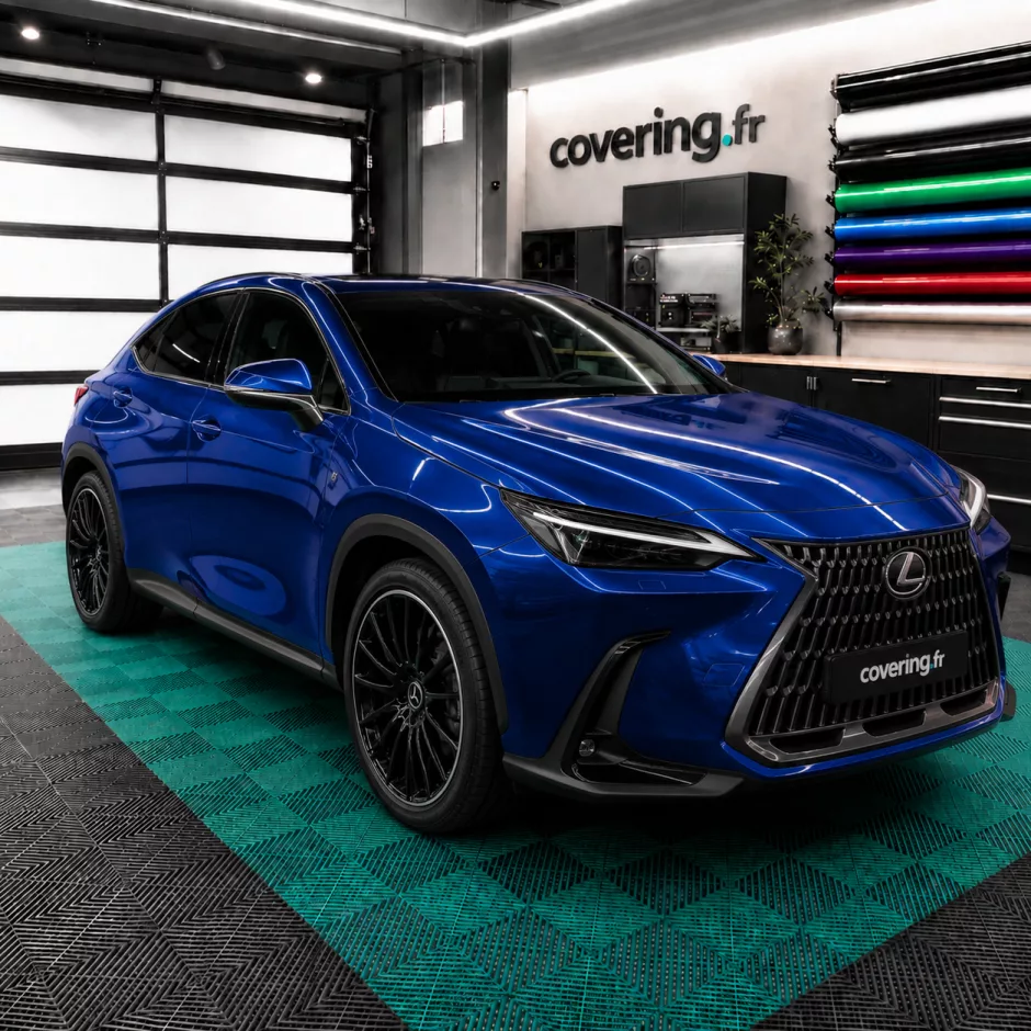 lexus-nx-avant-3m-g227 Film covering bleu métallisé - 3M G227