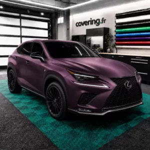 Film covering matte aluminium black rose - Arlon 554