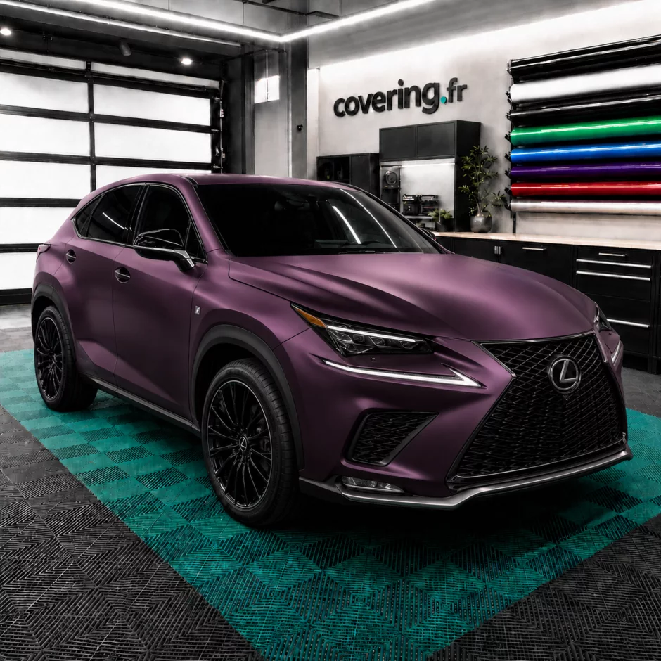 lexus-nx-avant-arlon-554 Film covering matte aluminium black rose - Arlon 554