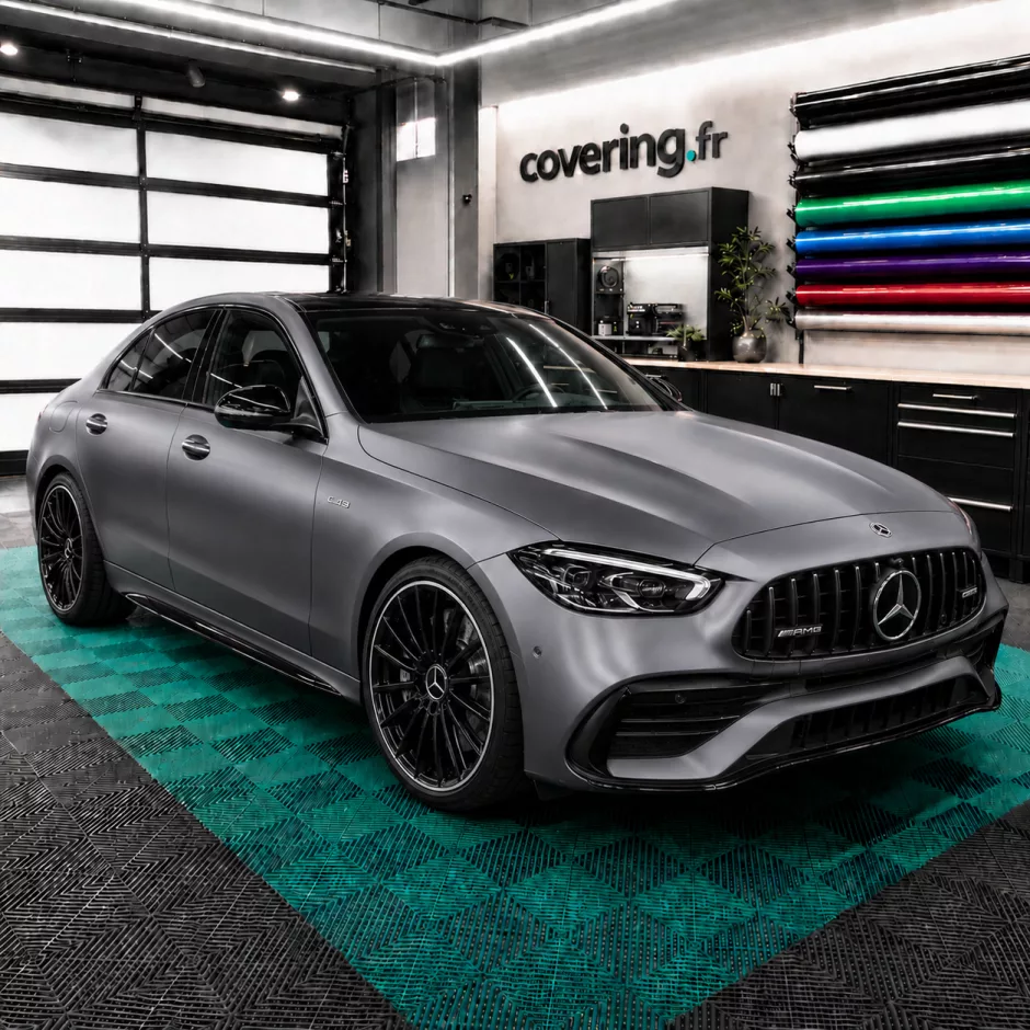 mercedes-amg-c43-avant-arlon-454 Film covering satin charcoal metallic - Arlon 454