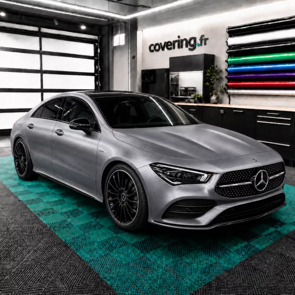 mercedes-cla-coupe-avant-3m-br201 Film covering acier brossé - 3M BR201