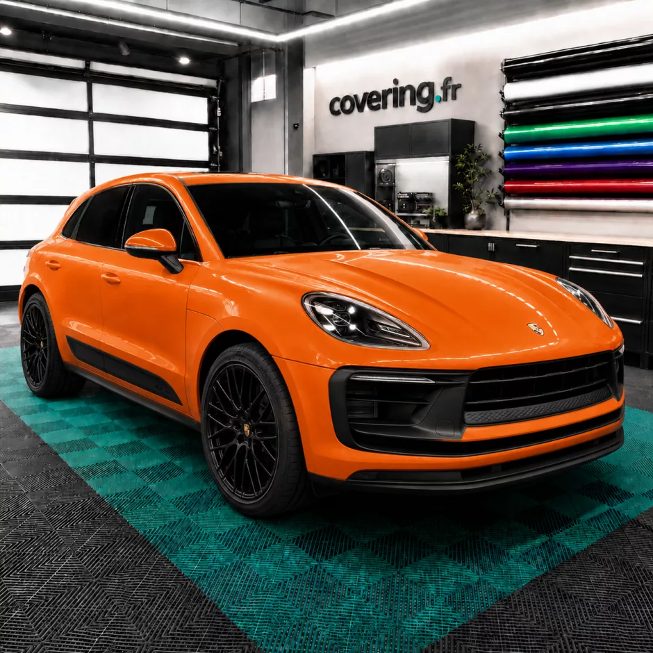 porsche-macan-avant-3m-g14 Film covering orange brillant - 3M G14