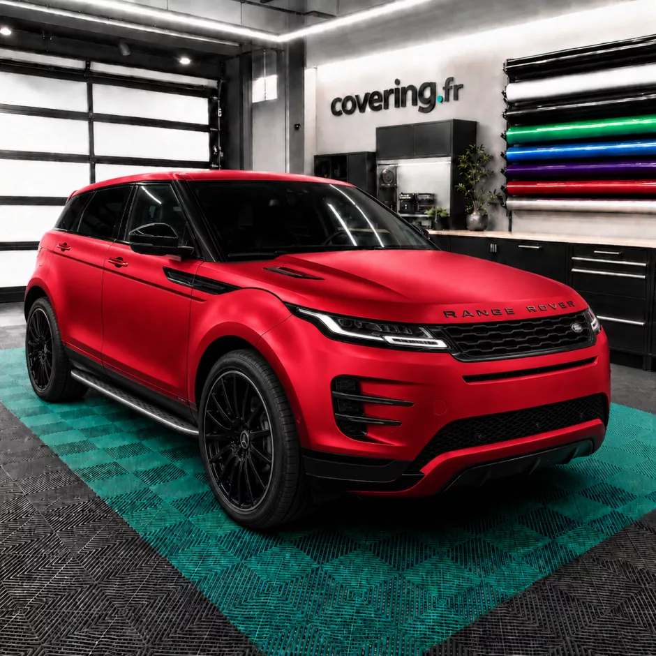 range-rover-evoque-avant-3m-s363 Film covering rouge brûlant satiné - 3M S363