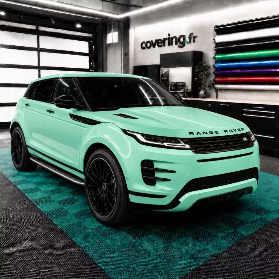 range-rover-evoque-avant-avery-as8980001 Film covering vert émeraude - Avery AS8980001