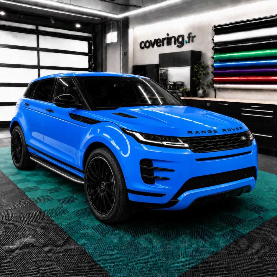 range-rover-evoque-avant-avery-cb1690001 Film covering bleu intense brillant - Avery CB1690001